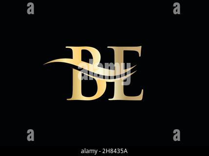 BE Letter Linked Logo for business and company identity. Initial Letter BE Logo Vector Template. Stock Vector