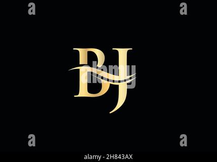 Initial BJ letter business logo design vector template with minimal and modern trendy. BJ logo design for business and constraction Stock Vector