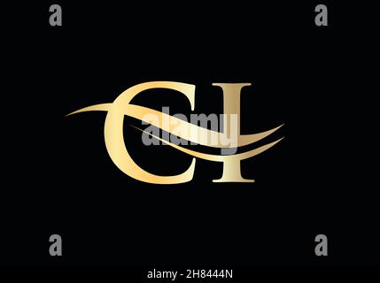 Initial linked letter CI logo design. Modern letter CI logo design vector with modern trendy Stock Vector