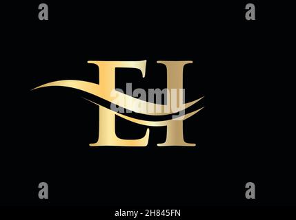 EI Logo Design for business and company identity. Creative EI letter with luxury concept Stock Vector