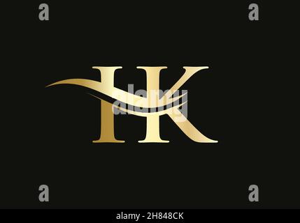Modern IK Logo Design for business and company identity. Creative IK letter with luxury concept Stock Vector