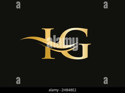 Initial linked letter IG logo design. Modern letter IG logo design vector with modern trendy Stock Vector