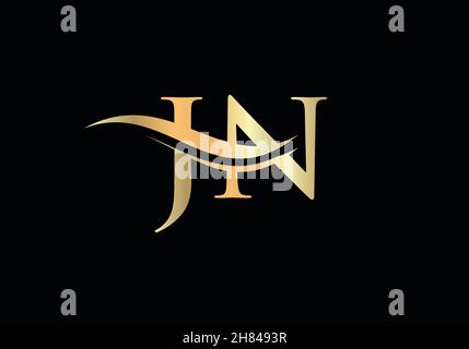 Jn Letter Vector Icon Design Stock Illustration - Download Image Now - Logo,  Letter N, Letter J - iStock