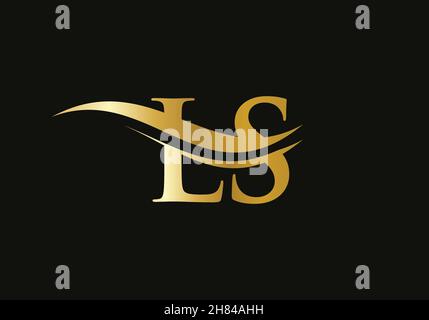 Initial Ls Letter Business Logo Design Vector Template Abstract Letter Ls Logo Design Stock