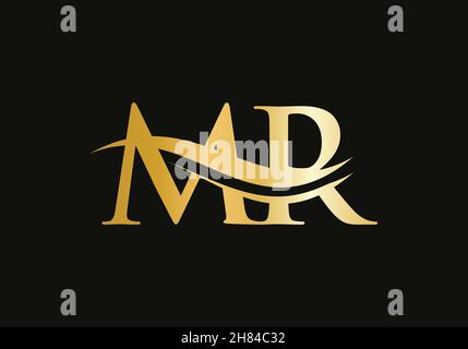 MR Elegant Letter Logo Design. MR Letter Icon with Creative Look Vector ...