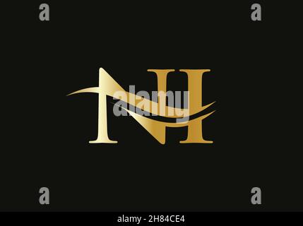 NI Logo Design for business and company identity. Creative NI letter with luxury concept Stock Vector
