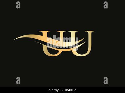 Modern UU logotype for luxury branding. Initial UU letter business logo design vector Stock Vector