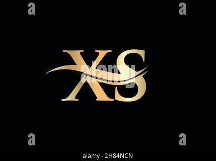 XS Linked Logo for business and company identity. Creative Letter XS Logo Vector Stock Vector