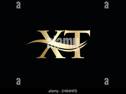 Initial Letter XT Linked Logo for business and company identity. Modern Letter XT Logo Vector Template with modern trendy Stock Vector