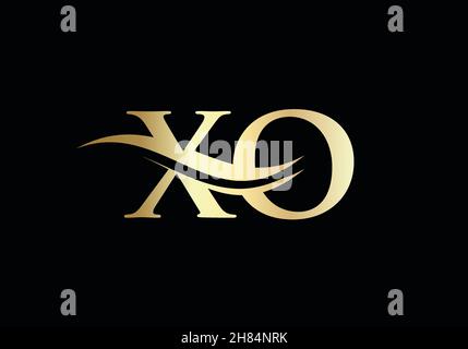XO Letter Linked Logo for business and company identity. Initial Letter XO Logo Vector Template Stock Vector