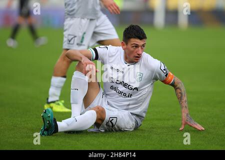 Michele Camporese of Pordenone Calcio in action during the Serie B