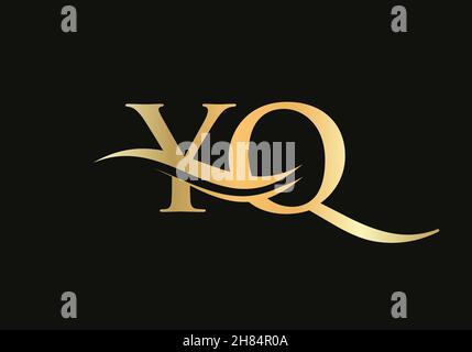 Initial Letter YQ Linked Logo for business and company identity. Modern Letter YQ Logo Vector Template Stock Vector