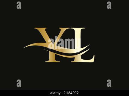 Creative YL letter with luxury concept. Modern YL Logo Design for business and company identity Stock Vector