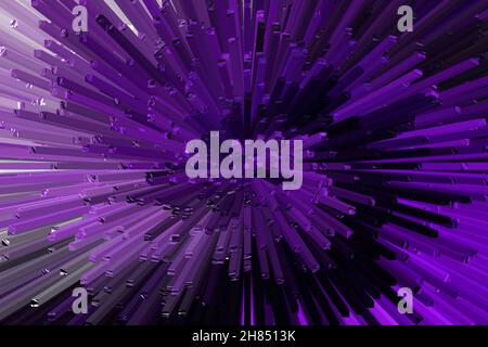 Beautiful Violet Color Extrude Effect Backdrop Design Stock Photo