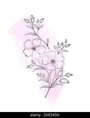 Flower Free Tats Design  Flower tattoo designs Simple flower tattoo Easy  tattoos to draw