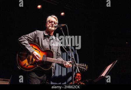 London, UK. 27th November 2021. Billy Bragg ends his UK Tour at The Roundhouse in Camden. Credit: ernesto rogata/Alamy Live News Stock Photo