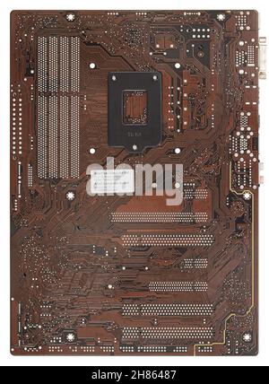 Сomputer motherboard board Asus H97-PRO lga 1150, isolated on