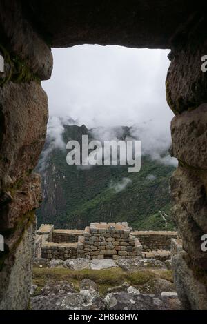 Through inka ruins Stock Photo - Alamy