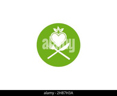 Food, healthy, eating icon. Vector illustration. Flat design. Stock Vector