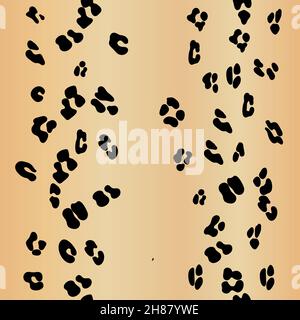 Leopard seamless yellow pattern. Leopard pattern design. Seamless ocelot pattern for wallpaper, wrapping pape, textile. Stock Vector