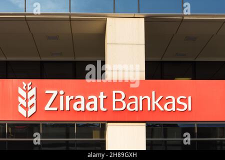 Ziraat Bank, a state-owned bank in Turkey Stock Photo