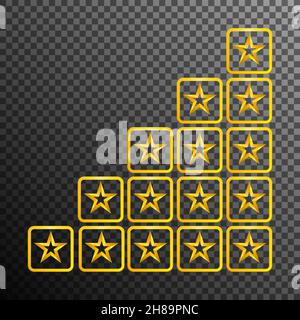 Product rating or customer review  for apps and websites Stock Vector