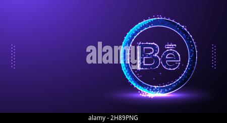 Behance social media marketing background vector illustration Stock Vector