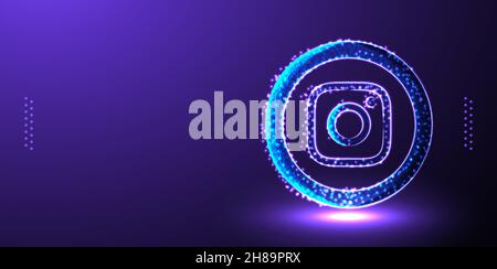 instagram social media marketing background vector illustration Stock Vector