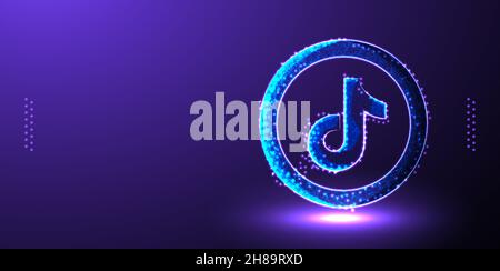 tiktok social media marketing background vector illustration Stock Vector