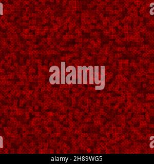Red geometric seamless pattern. Funny abstract mosaic background. Design template for your projects. Vector illustration. Stock Vector