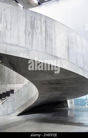 Interior staircase of the Tate Modern Blavatnik Building, London, UK Stock Photo