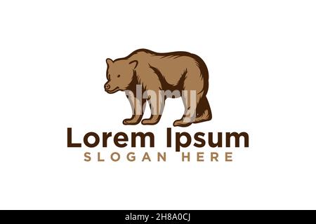 Bear logo designs, Vector illustration Stock Vector