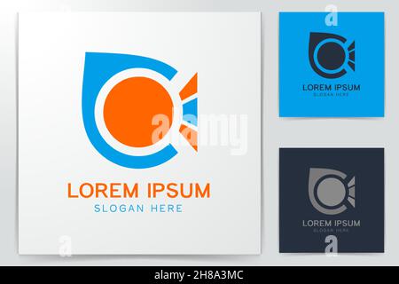 letter C O logo Designs Inspiration Isolated on White Background Stock Vector