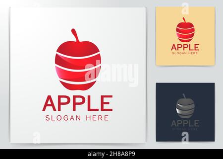 Red Apple Logo Designs Inspiration, Vector Illustration Stock Vector