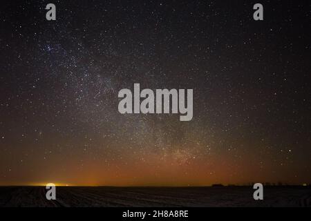 Natural Real Night Sky Stars Background Texture Stock Photo