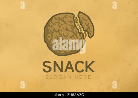 biscuit pieces logo design inspiration Stock Vector