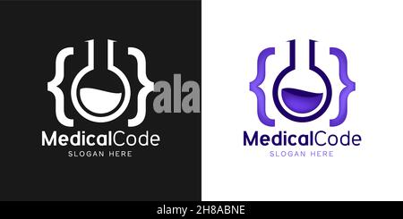 code lab logo design inspiration Stock Vector