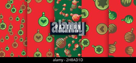 christmas lamp seamless pattern Stock Vector
