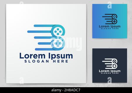 Letter S, Speed Gaming Logo Designs Vector Illustration Stock Vector