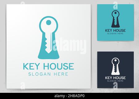 key hole, security logo Designs Inspiration Isolated on White Background Stock Vector