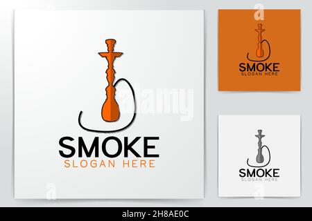 shisha logo Designs Inspiration Isolated on White Background Stock Vector
