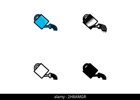 watering can  icon, vector illustration isolated on white background Stock Vector