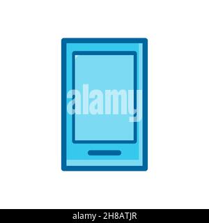 smart phone, hand phone, gadget technology icon vector illustration isolated on white background Stock Vector