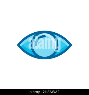 eye, big eye technology icon vector illustration isolated on white background Stock Vector
