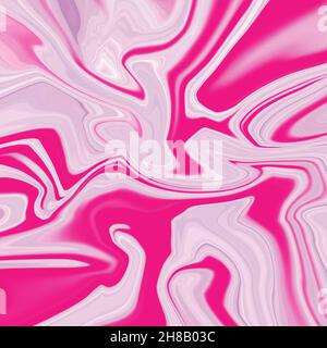 Pink liquid marble fluid abstract art background design. Trendy light pink marble style. Ideal for web, advertisement, prints, wallpapers. Stock Photo