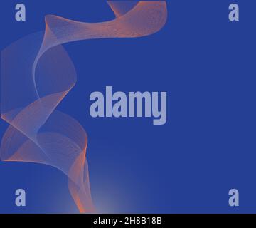 abstract wave illustration background, great for banners, presentations, business cards, web design, social media Stock Vector