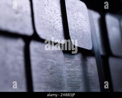 100mm square steel billet Stock Photo