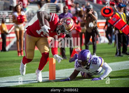 Dallas Cowboys safety Xavier Woods warms up before an NFL football game  against the Minnesota Vikings, Sunday, Nov. 22, 2020, in Minneapolis. (AP  Photo/Bruce Kluckhohn Stock Photo - Alamy