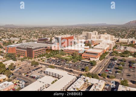 Banner University Medical Center in Tucson, Arizona, aerial Stock Photo