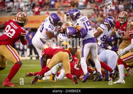 Santa Clara, United States. 08th Jan, 2023. San Francisco 49ers defensive  end Nick Bosa (97) flexes during introductions before playing the Arizona  Cardinals at Levi's Stadium in Santa Clara, California on Sunday